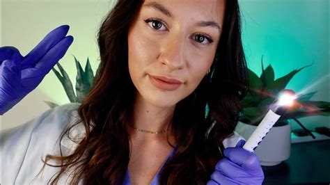 Asmr Full Body Physical Exam Medical Roleplay ~ Skin Scalp Eye Ear