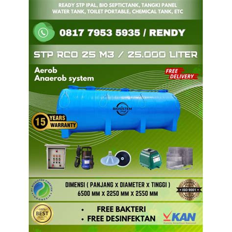 Jual Rco Stp Biotech System Ipal Biosistem Liter Stp M