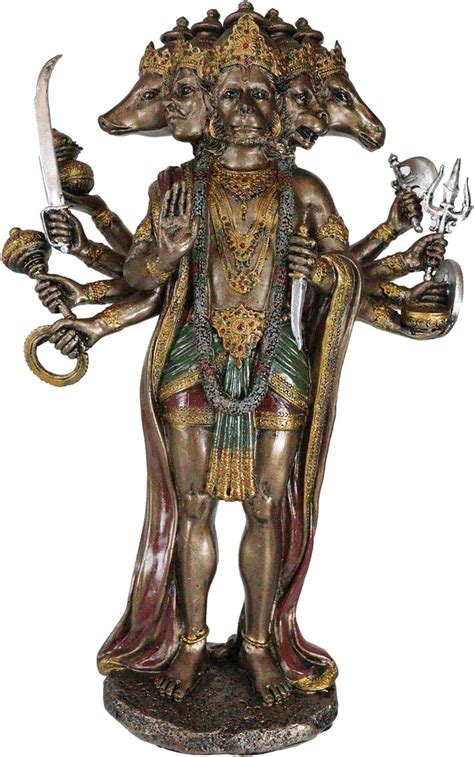 Amazon Ebros Mystic Yogi Panchamukhi Hanuman Figurine Tall