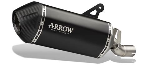 Arrow Sonora Titanium DARK Slip On Exhaust W CF End Cap Suzuki V