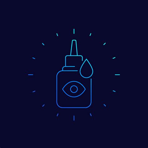 Eye Drops Bottle Vector Linear Icon 2297363 Vector Art At Vecteezy