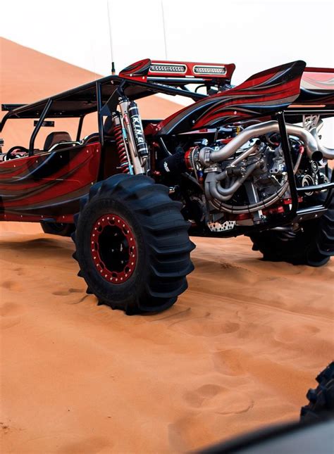 Off Road Buggy In The Desert On Sand