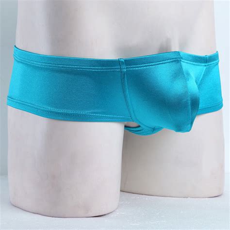 Mens Wetlook Bulge Pouch Underwear Low Rise Bikini Briefs Boxer Shorts Swimwear Ebay