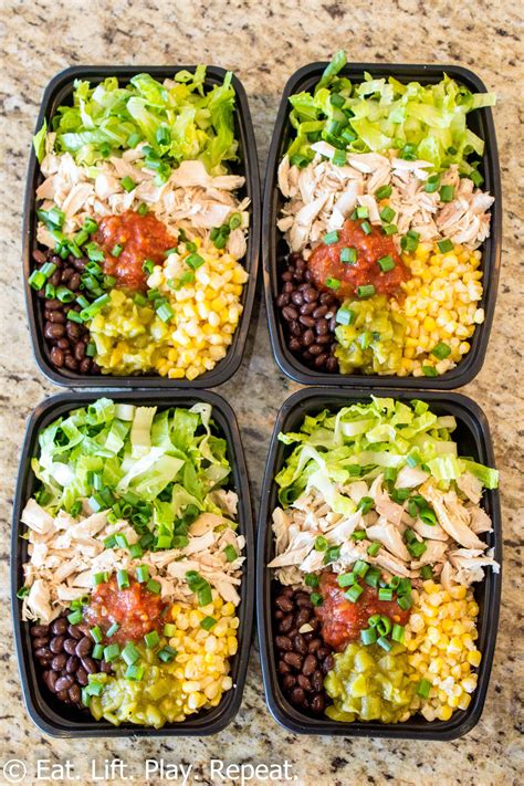 No Cook Meal Prep Burrito Bowls Eat Lift Play Repeat Artofit