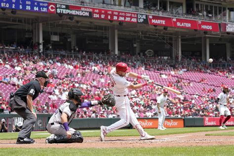 Stephenson Homers Twice To Power Greene And The Reds To An Victory