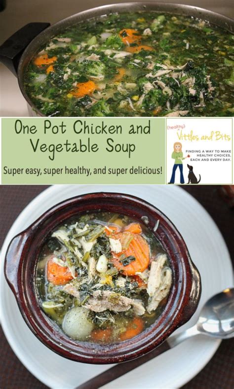 One Pot Chicken And Vegetable Soup Healthy Vittles And Bits