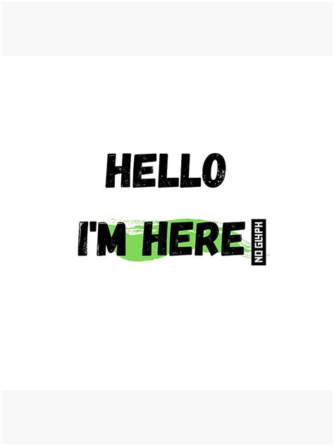 "Hello I'm here " Sticker for Sale by Louima | Redbubble