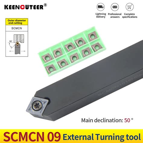 1pc SCMCN1212H09 SCMCN1414H09 SCMCN1616H09 External Turning Tool Holder