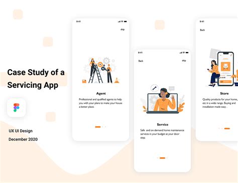 Ux Ui Design Case Study Of A Servicing App On Behance