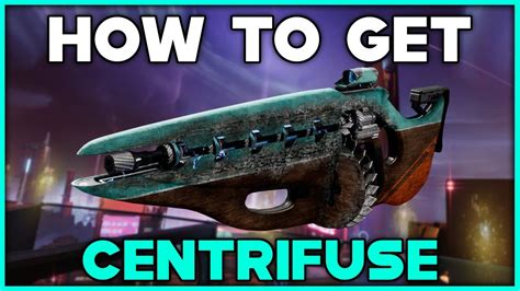 Destiny How To Get Centrifuse Exotic Auto Rifle Youtube