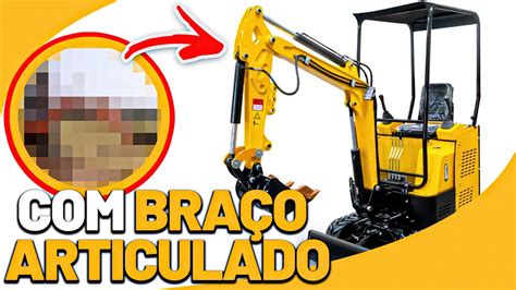 NOVIDADE Mini Escavadeira BR13S MOVIMENTAÇÃO ARTICULADA YouTube