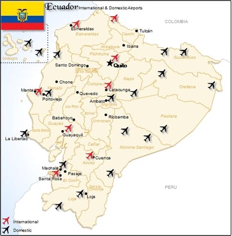 Ecuador Airport Map