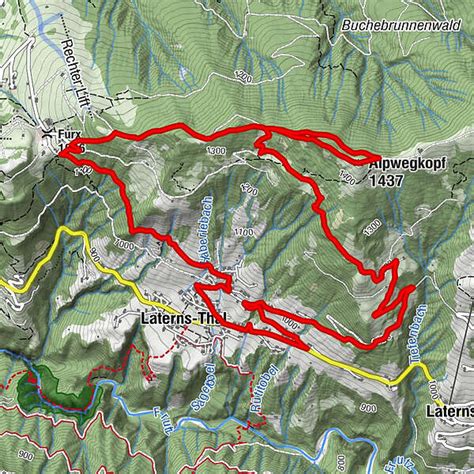 Laterns Thal Furx Alpwegkopf Gemeinde Laterns BERGFEX