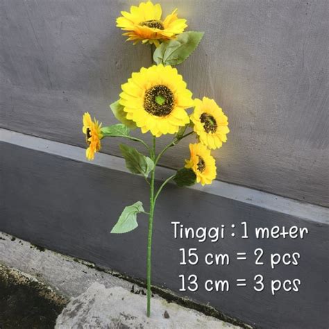 Jual Sunflower Jumbo Bunga Matahari Besar Artificial Bunga Plastik