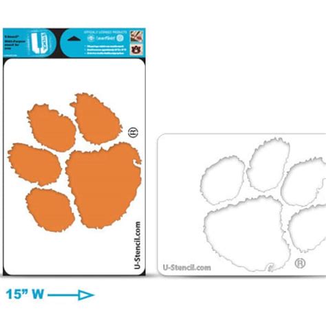 Clemson Paw Print Etsy