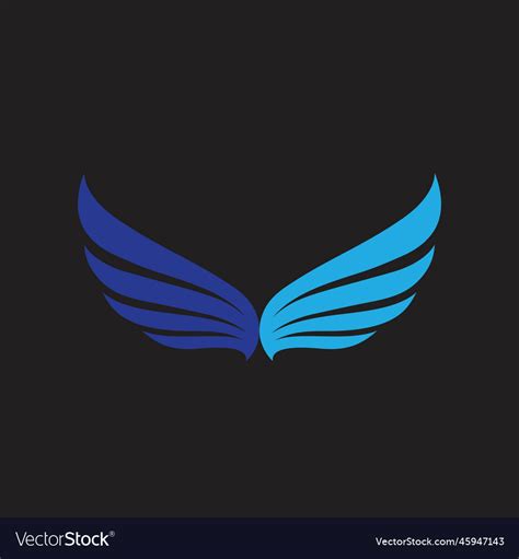 Wing Bird Logo Template Royalty Free Vector Image