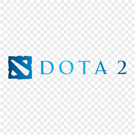 HD Dota 2 Logo Blue Text With Symbol PNG | Citypng