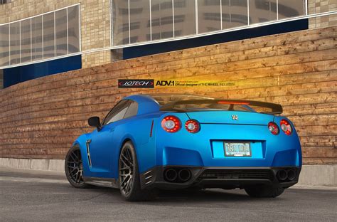 Absolutely Wicked Matte Blue Nissan Gt R By Jotech And Adv Gtspirit