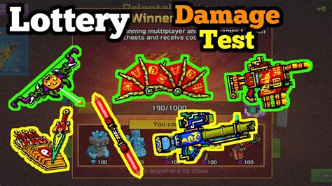 Lottery Weapons Fast Damage Test Pixel Gun D Youtube