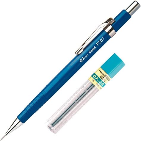 Lapiseira Sharp P Pentel Mm Azul Tubo De Grafite Minas Mm