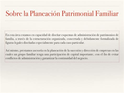 Qu Es La Planeaci N Patrimonial Familiar Lozano Vila Asociados