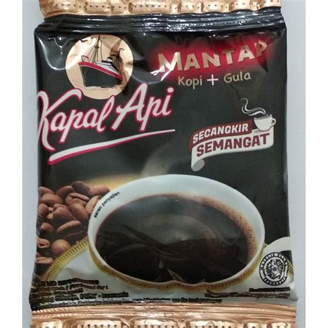 Jual Kopi Kapal Api Mantap Kopi Plus Gula Renteng Isi Bungkus