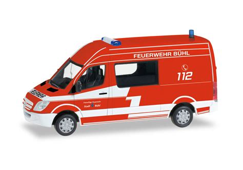 Herpa Mercedes Benz Sprinter semi bus Bühl Fire department 092425