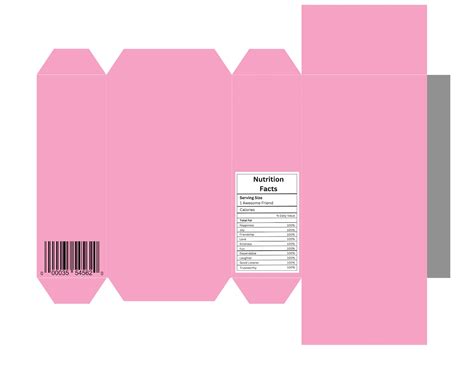 Editable Cereal Box Cereal Box Template 095oz Cereal Packaging