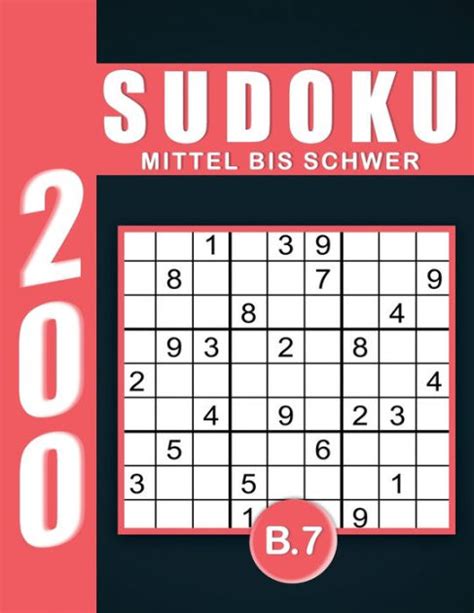 Sudoku Erwachsene Mittel Bis Schwer Band 7 Großdruck im DIN A4 Format