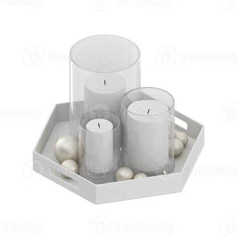 Isometric Candles 3d Render 14263968 Png
