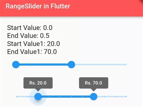 How To Add Range Slider In Flutter