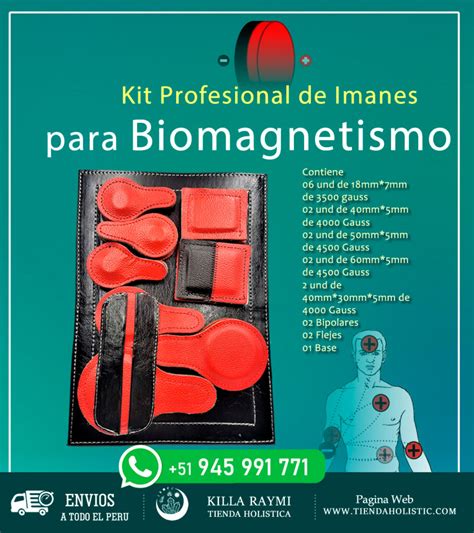 Kit Profesional De Imanes Para Biomagnetismo Medico Killa Raymi