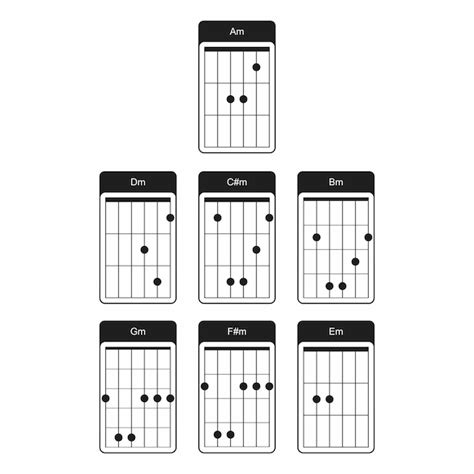 Premium Vector Full Vector Guitar Chord Design