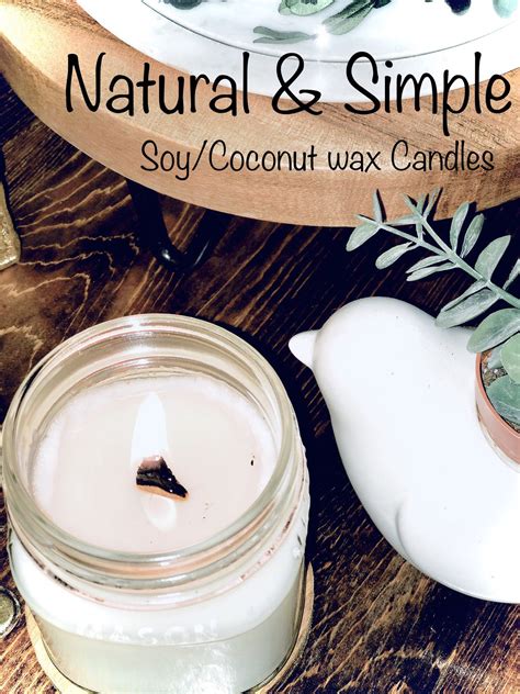 Excited To Share My Shop Hand Poured Soy Coconut Organic Wax Candles