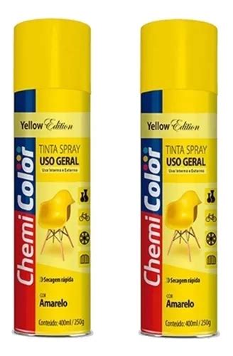 Kit Tintas Spray Uso Geral Amarelo Ml Chemi Color Parcelamento