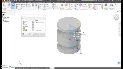 Revolve Tool In Autodesk Inventor Youtube