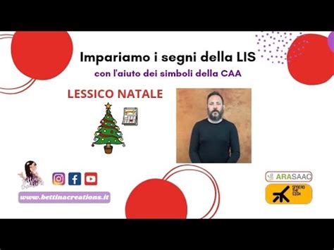 Impariamo I Segni Della LIS Con L Aiuto Dei Simboli Della CAA Lessico