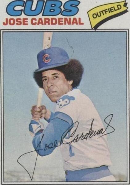 1977 Topps 610 Jose Cardenal For Sale Online Ebay