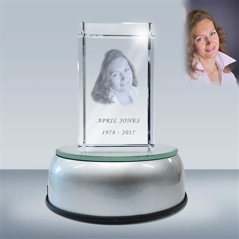 2d Or 3d Laser Etching Crystal Portrait T Set Goodcount 3d Crystal