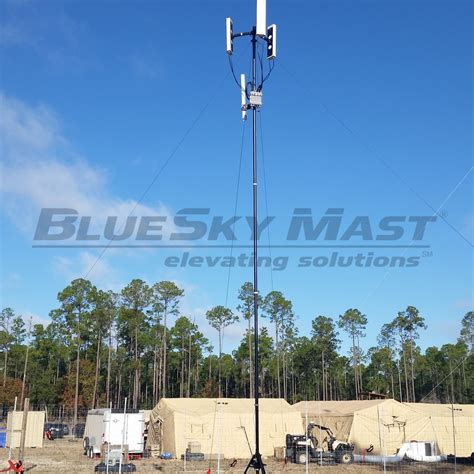 Bluesky Mast Al Lift Series Military Antenna Mast Applications