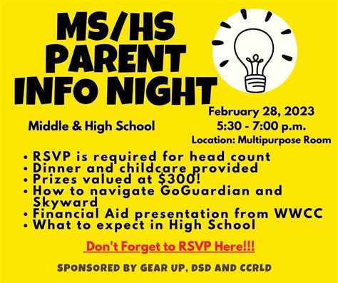 Mshs Parent Info Night Dayton School District