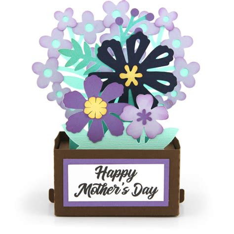 LW Rectangle Pop Up Card Mothers Day Lori Whitlock