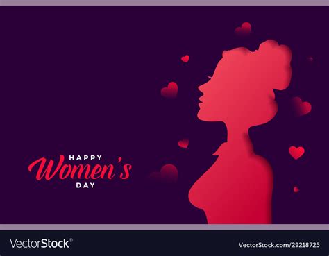 Happy Womens Day Banner With Beautiful Colors Vector Image