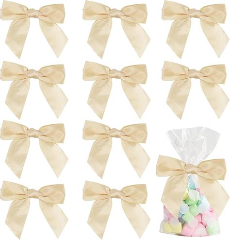 Amazon Aimudi Satin Twist Tie Bows For Treat Bags Pre Tied