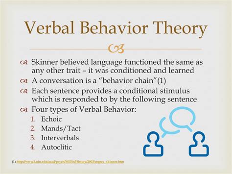 PPT - B.F Skinner’s Verbal Behavior Theory PowerPoint Presentation - ID ...