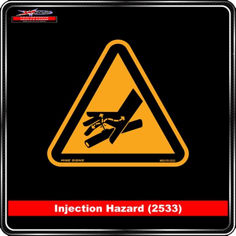 Injection Hazard Pictogram 2533 Performance Decals And Signage