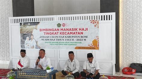 Kakan Kemenag Bone Sampaikan Tujuan Manasik Haji