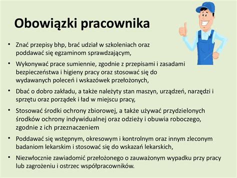 Bezpieczeństwo i higiena pracy презентация онлайн