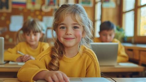 Premium Photo Young Learner Absorbed In Laptop Study Experiencing