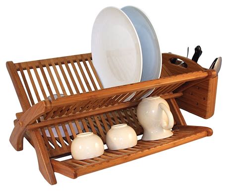 Amazon Totally Bamboo Collapsible Eco Dish Rack Extra Large